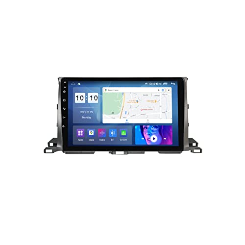 ADMLZQQ Android 11.0 Auto Media Player Für Toyota Highlander 2013-2018 GPS Navigation Multimedia Player DSP/Carplay/Lenkradsteuerung/Bluetooth/4G/FM AM/DSP/Rückfahrkamera,M700s8core8+128 von ADMLZQQ