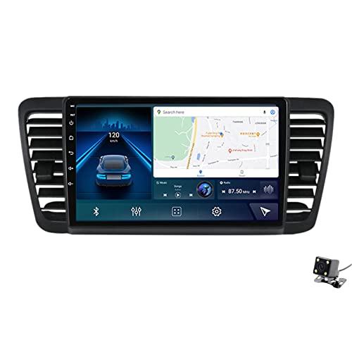 ADMLZQQ Auto Stereo Android 11 Doppel-Din-Radio Für Subaru Legacy Outback 2003-2009 GPS-Navigation 9'' Touchscreen MP5 Multimedia Player Video Receiver Mit WLI 4G/5G DSP Carply Lenkradsteuerung,M300s von ADMLZQQ