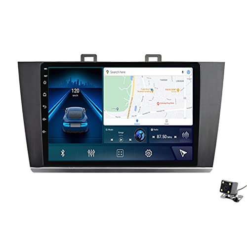 ADMLZQQ Doppel Din Autoradio Mit Carplay Android Auto,9'' Touchscreen Autoradio Für Subaru Legacy Outback 2015-2018,Autoradio Mit BT Rückfahrkamera,AM/FM,Bildschirmspiegelung,Lenkradsteuerung,M200s von ADMLZQQ