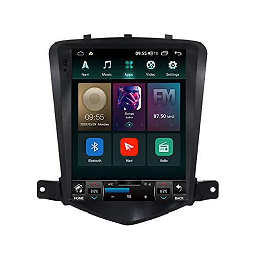 ADMLZQQ Double Din Android 11 Autoradio Für Chevrolet Cruze 2008-2013 GPS-Navigation 9.7-Zoll-Headunit Touchscreen MP5 Multimedia-Player Radio-Video-Receiver 4G WiFi Carplay,Ts9863 von ADMLZQQ