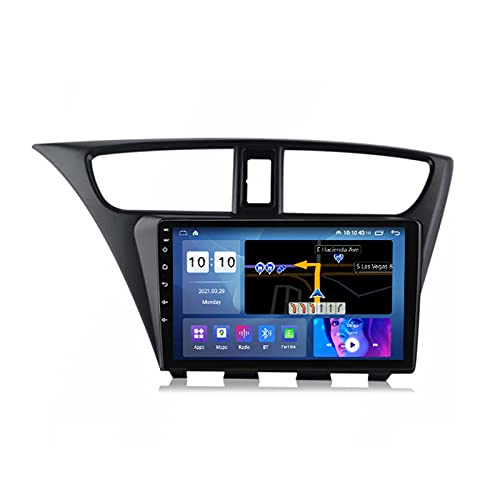 ADMLZQQ Für Honda Civic 2012-2017 Android 10.0 9 Zoll Auto Stereo Radio Multimedia GPS Navigation, FM/RDS/Bluetooth/Lenkradsteuerung/Rückfahrkamera,M200s8core2+32 von ADMLZQQ