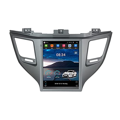ADMLZQQ Für Hyundai Tucson 2015-2018 Navigation 9.7In 2-DIN-Multimedia-Video-Player Auto-Stereo-Android 11 Radio FM-Empfänger Mit 4G 5G WiFi SWC-Bluetooth-Carplay Rückfahrkamera,Ts1 von ADMLZQQ