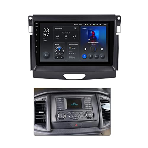 ADMLZQQ Navigationssystem Für Ford Ranger 2015-2021,Car Radio Android 10 9'' Mit Lenkradsteuerung/DSP/Rückfahrkamera,Unterstützt GPS/RDS/FM AM/WIFI/4G(8Core)/2+32G,8 core,A von ADMLZQQ