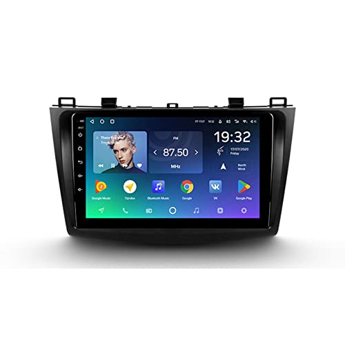 ADMLZQQ Navigationssystem Für Mazda 3 BL 2009-2013,9'' Car Radio Android 10.0 8 Core Mit Rückfahrkamera/Lenkradsteuerung/IPS Screen/FM AM, Unterstützt GPS/RDS/USB/BT/WIFI/4G LTE,4+64g von ADMLZQQ