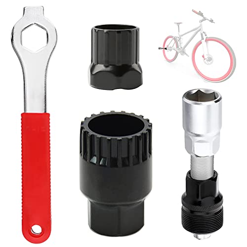 AFAIK Bicycle Crank Puller and Bottom Bracket Tool with Wrench Bicycle Crank Tool Set Bicycle Crank Removal Tool Crank Puller Tool Bicycle Crank Arm Remover Wrench Repair Tool Kit von AFAIK