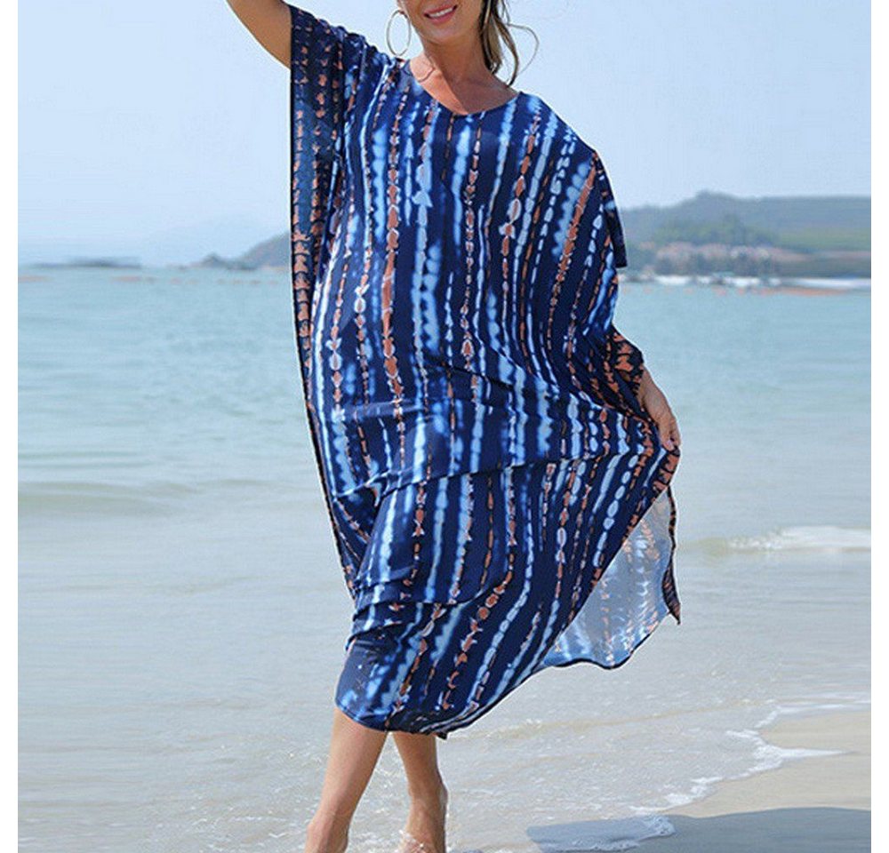 AFAZ New Trading UG Strandkleid Sommerkleid Damen Print Strandponcho Badeanzug Leichte Nachtwäsche (1-tlg) von AFAZ New Trading UG