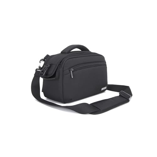 AFGRAPHIC Kameratasche Classic Crossbody Bag Schwarz Wasserdicht Gepolsterte Hüfttasche mit Gurt für Fujifilm GFX 100 II Mittelformat spiegellose Kamera, Schwarz , Kameratasche von AFGRAPHIC