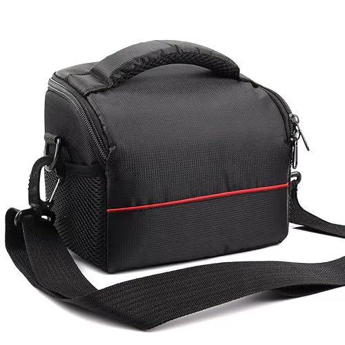 AFGRAPHIC Kameratasche Tasche Schwarz Umhängetasche Crossbody Tasche mit Gurt für Canon PowerShot G3X Kamera, Schwarz , Kameratasche von AFGRAPHIC