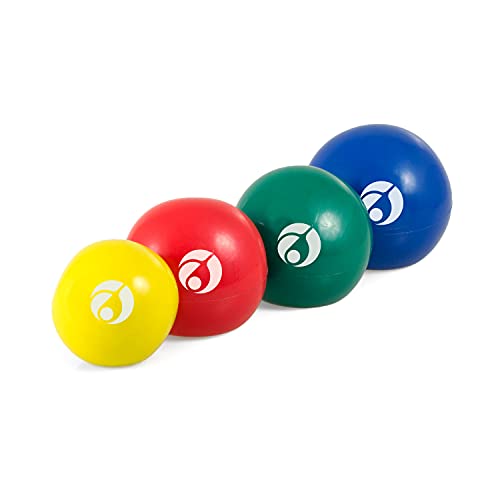 AFH Webshop Gewichtsball, Sportball, mit Sandfüllung, 4 Stück Spar Set | 0,5kg, 1,0kg, 1,5kg und 2,0 kg von AFH Webshop