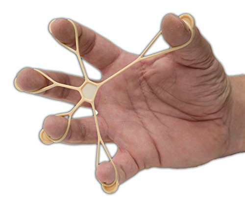 AFH Finger Expander | Hand Exerciser | Handtrainer | Fingertrainer | 1 Stück (Ultra-leicht (beige)) von AFH Webshop