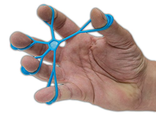 AFH Finger Expander | Hand Exerciser | Handtrainer | Fingertrainer | 1 Stück (sehr stark (blau) von AFH Webshop