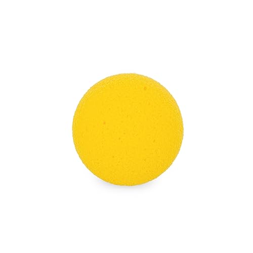 AFH Schaumstoffbälle Senso Deluxe ohne Beschichtung | Softbälle | weiche Bälle (Ø 8 cm, gelb) von AFH Webshop