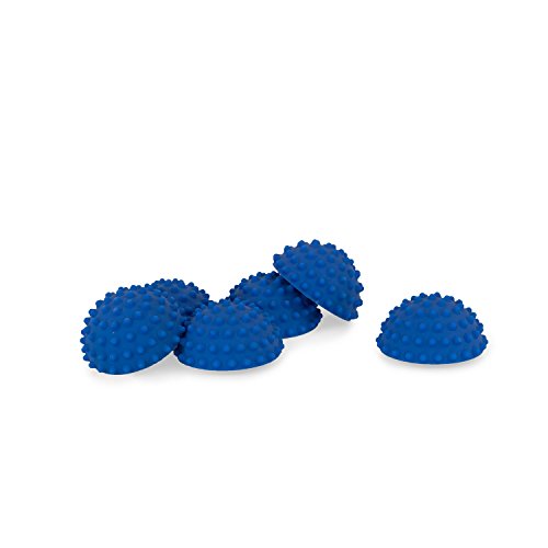 AFH Webshop 6 x Therapie Balance Igel Mini EXTRA Strong in trendigen Blautönen | Durchmesser: 9 cm | Gymnastik Igel | Igelball | Kleiner Balance Igel (6 x dunkelblau) von AFH Webshop