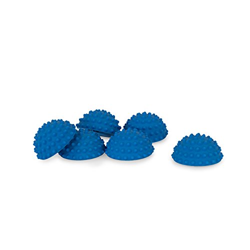 AFH Webshop 6 x Therapie Balance Igel Mini in trendigen Blautönen | Durchmesser: 9 cm | Gymnastik Igel | Igelball | Kleiner Balance Igel, Gleichgewichtsball (6 x blau) von AFH Webshop