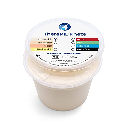 TheraPIE Knete | 454 Gramm (1 Pound) | Therapie Knetmasse | Stärke Widerstand: extra weich (creme) von AFH Webshop