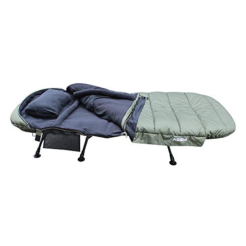 AGEM Schlafsack Sommer Erwachsene 3-4 Jahreszeiten Schlafsäcke Camping Sleeping Bag 225x100cm 4kg (Winter) von AGEM