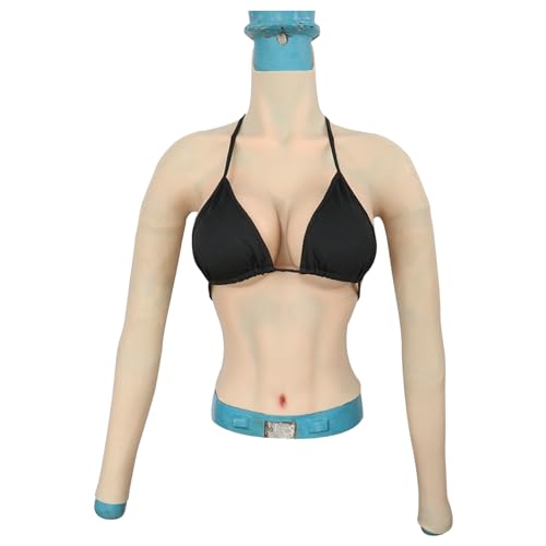 AGGBDYXO Silikon/Baumwolle gefüllte Brustformen Brustplatte Halbkörper E/G Cup Fake Boobs Enhancer für Crossdresser Transgender,Color 1,E Cotton von AGGBDYXO