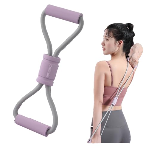 AGGICE Figure 8 Ressistance Band, 11.8 kg Fitness Exercise Band for Women Men, Arm Back Training Elastic Ropes, Chest Shoulder Legs Yoga Stretching Exercise, Suitable for Home or Gym Workout von AGGICE