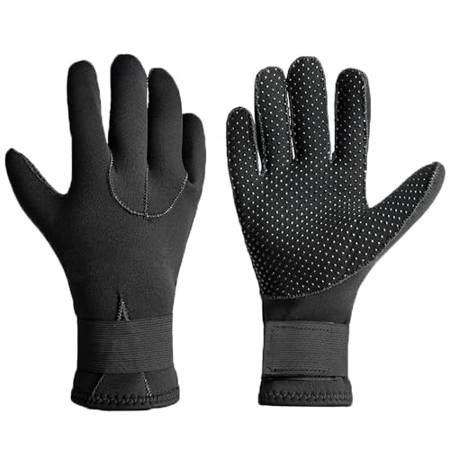 AGSDGAWD Neoprenanzug-Handschuhe, 3mm Neopren, Tauchhandschuhe, rutschfest, Flexibel, for Männer Und Frauen, Surfen, Speerfischen, Schwimmen, Rafting, Kajakfahren (Size : M) von AGSDGAWD