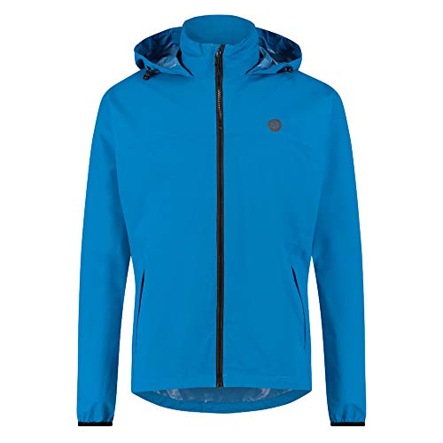 AGU GO Essential Regenjacke Damen & Herren, Fahrradjacke Wasserdicht & Winddicht, Atmungsaktiv, Reflektierend, Unisex, S, Blue von AGU