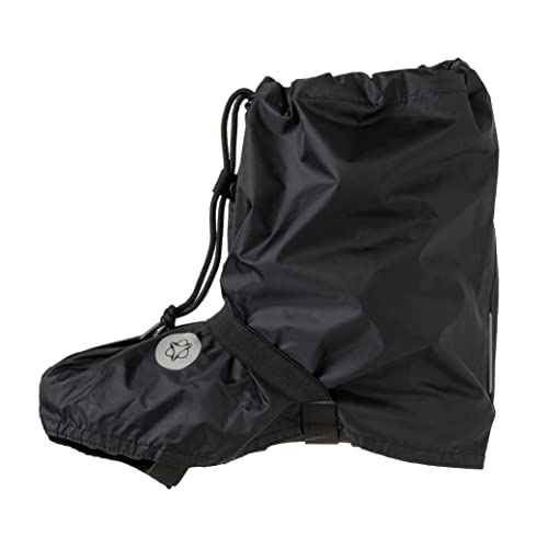 AGU Quick Bike Boots Essential Überschuhe Fahrrad, Regenschutz Schuhe, wasserdichte Schuhe für Damen & Herren, Reflektierend, 100% Recyceltes Polyester, Größe 42 bis 45 - L/XL - Schwarz von AGU