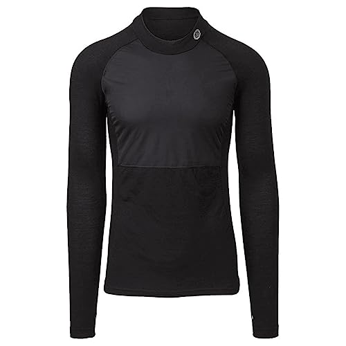 AGU Unisex-Adult Maglia Intima Wind Breaker Lana Merino 35%, Nero, L-XL von AGU