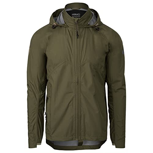 AGU Unisex-Adult Verde Militare Giacca Compact Rain Venture, L von AGU