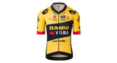 agu premium team jumbo visma kurzarmtrikot gelb von AGU