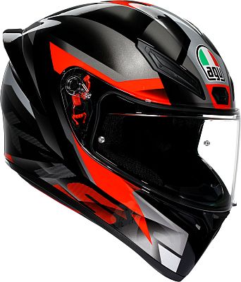 AGV K1 S Fastlap, Integralhelm - Schwarz/Grau/Rot/Weiß - XL von AGV