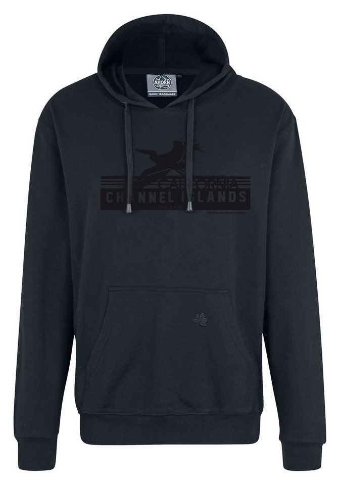 AHORN SPORTSWEAR Kapuzensweatshirt CHANNEL ISLANDS mit modischem Frontprint von AHORN SPORTSWEAR