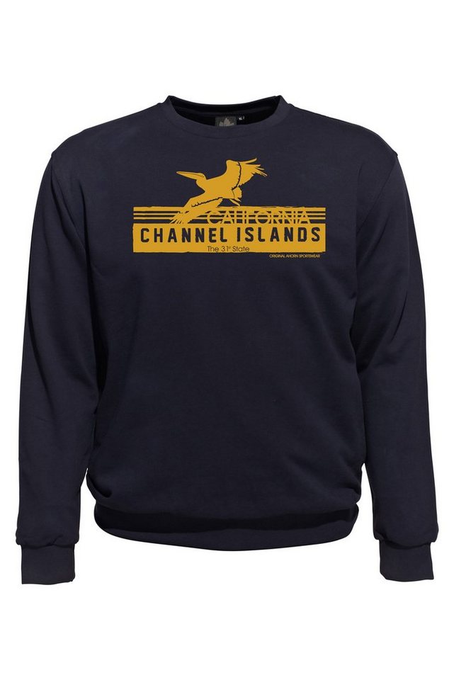 AHORN SPORTSWEAR Sweatshirt CHANNEL ISLANDS mit modischem Frontprint von AHORN SPORTSWEAR