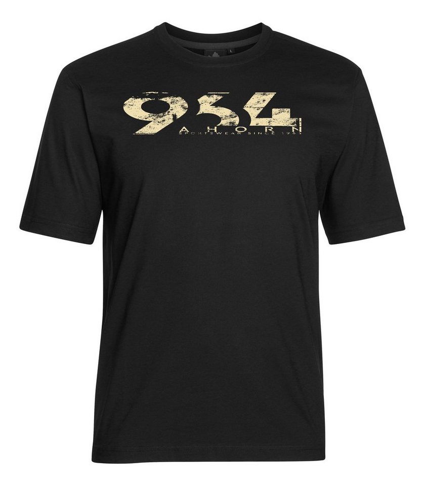 AHORN SPORTSWEAR T-Shirt 964_EGGSHELL mit modischem Print von AHORN SPORTSWEAR