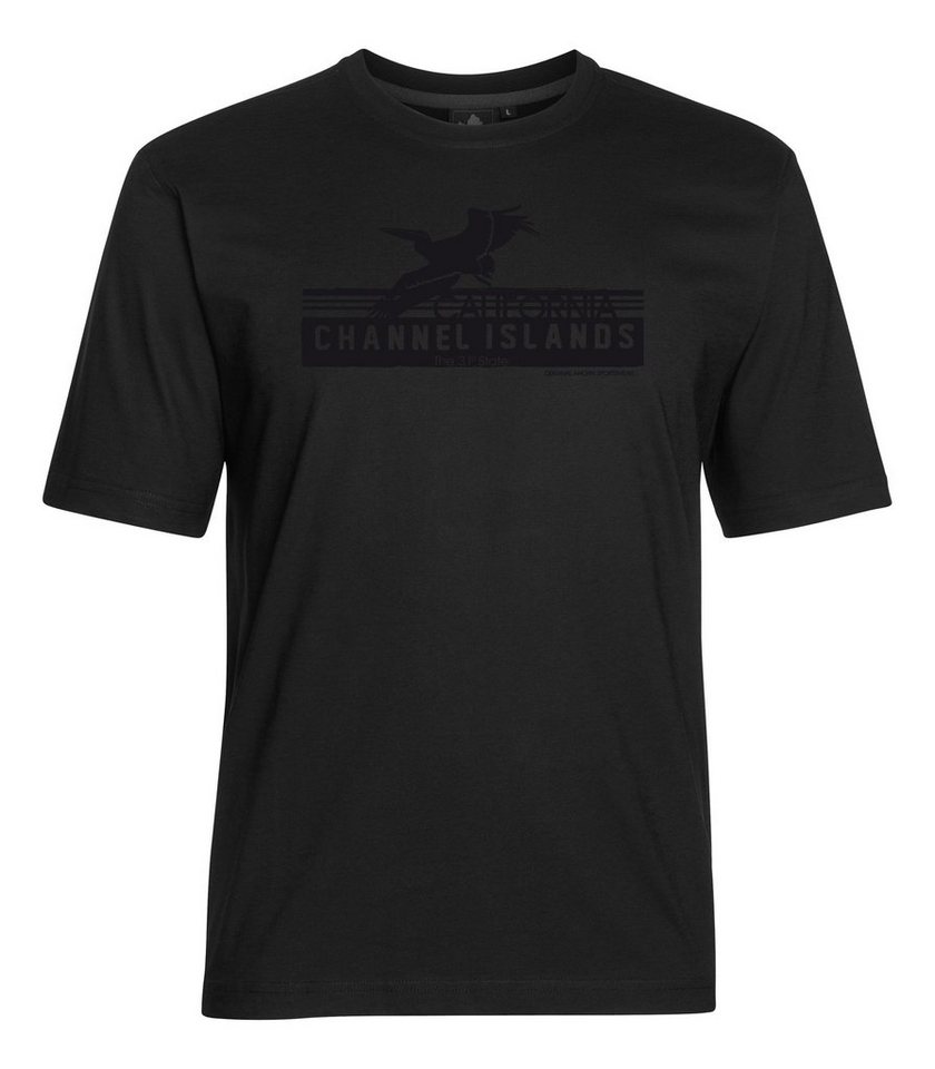 AHORN SPORTSWEAR T-Shirt CHANNEL ISLANDS mit großem Frontprint von AHORN SPORTSWEAR