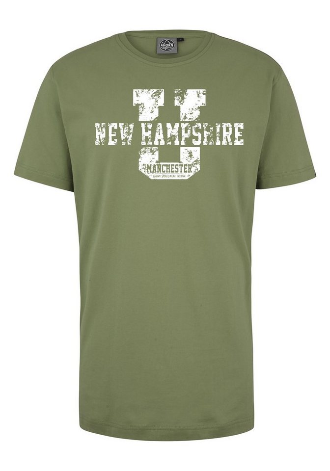 AHORN SPORTSWEAR T-Shirt NEW HAMPSHIRE mit coolem Frontprint von AHORN SPORTSWEAR