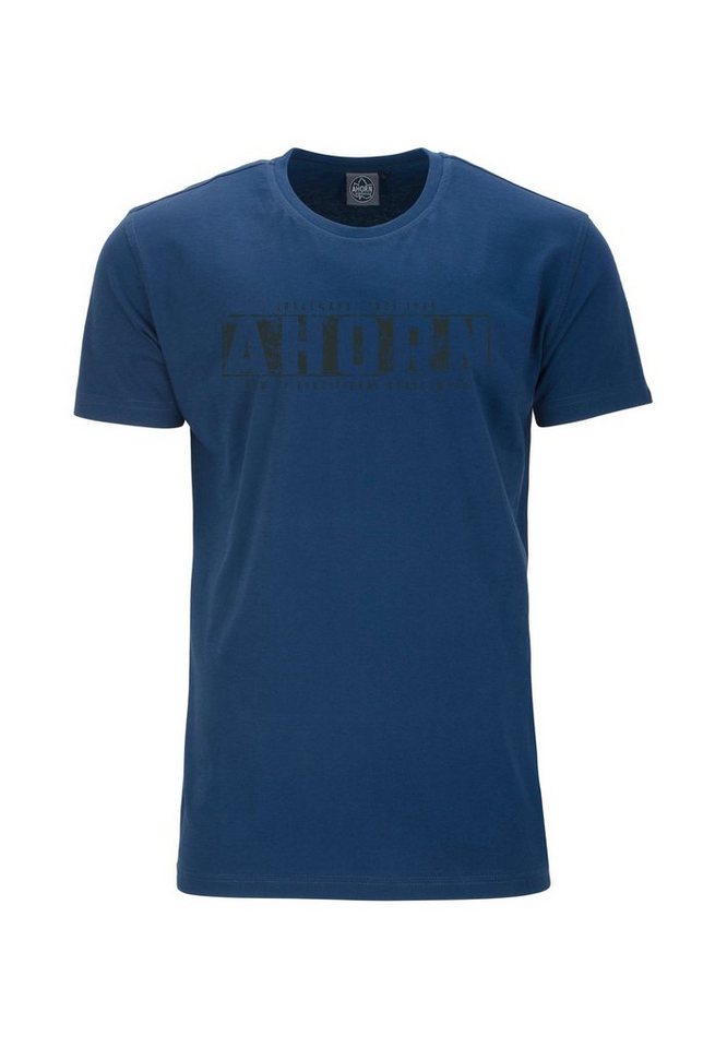 AHORN SPORTSWEAR T-Shirt TRADITIONAL_vulcan grey mit modischem Frontprint von AHORN SPORTSWEAR