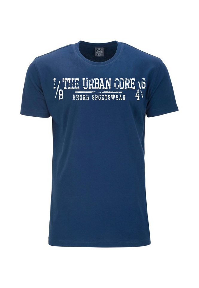 AHORN SPORTSWEAR T-Shirt URBAN CORE_WHITE Mit lässigem Print von AHORN SPORTSWEAR