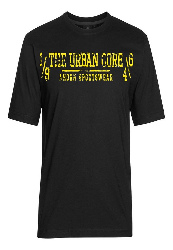 AHORN SPORTSWEAR T-Shirt URBAN CORE mit lässigem Print von AHORN SPORTSWEAR