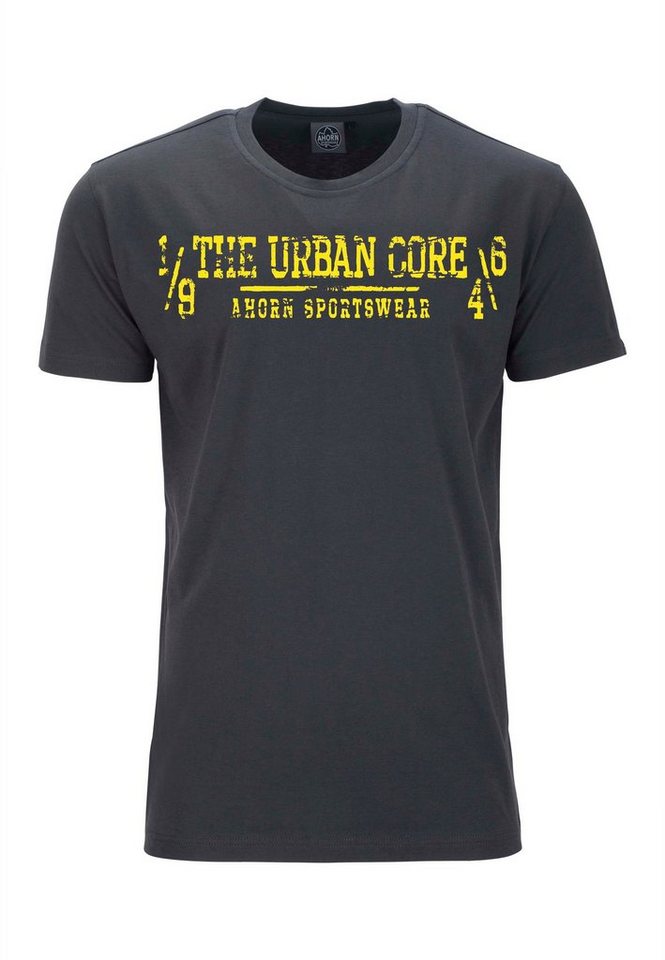 AHORN SPORTSWEAR T-Shirt URBAN CORE mit lässigem Print von AHORN SPORTSWEAR