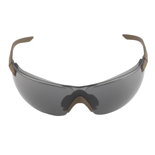 AHTCPO Airsoft-Schutzbrille, Taktische Schutzbrille, Geeignet für Outdoor CS Schießstände Jagd und Reiten(Brown,Black) von AHTCPO