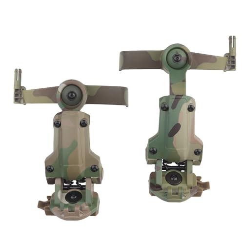 Rotation Tactical Helm ARC Rail Adapter Zubehör, Multi-Angle Rotation Kopfhörerhalter(Green) von AHTCPO