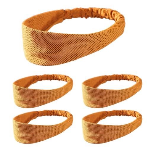 AIDIRui Orange Sport-Stirnband, schweißabsorbierend und atmungsaktiv, für Frühling und Sommer, Laufen, Badminton, Stirnband, Anti-Transpirant-Turban von AIDIRui