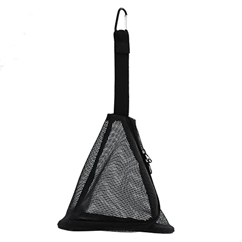 AIDIRui ReißVerschlussnetztasche zum AufhäNgen, Dreieckiger Aufbewahrungskorb mit Haken, Faltbares Trockennetz für Camping-Picknick S von AIDIRui