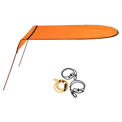 AIDNTBEO Kajak-Segel, Universal, langlebig, 125 x 110 cm, für Kajaks, Kanu und Schlauchboot, Orange von AIDNTBEO
