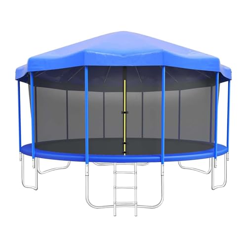 AISHULEI Trampolin Zelt Überdachung Schatten Abdeckung für 6ft-16ft Trampoline Abdeckungen mit Rahmen, Outdoor Sonnenschutz & Wetterschutz Zubehör (Size : 12ft) von AISHULEI