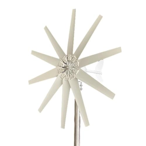 AISINILALAO 48V,12000W Windmühle Windkraftanlage Generator Komplettes Stromversorgungssystem Kit, 12V 24V 48V mit Controller Medium Windmill Haushalt (Weiß) von AISINILALAO