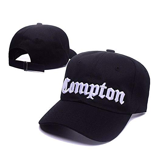 AJSJ City Crip NWA Eazy-E Compton Skateboardkappe Hip Hop Mode Baseballmützen Passen Sie Die Kappe Mit Flacher Krempe An, Schwarz von AJSJ