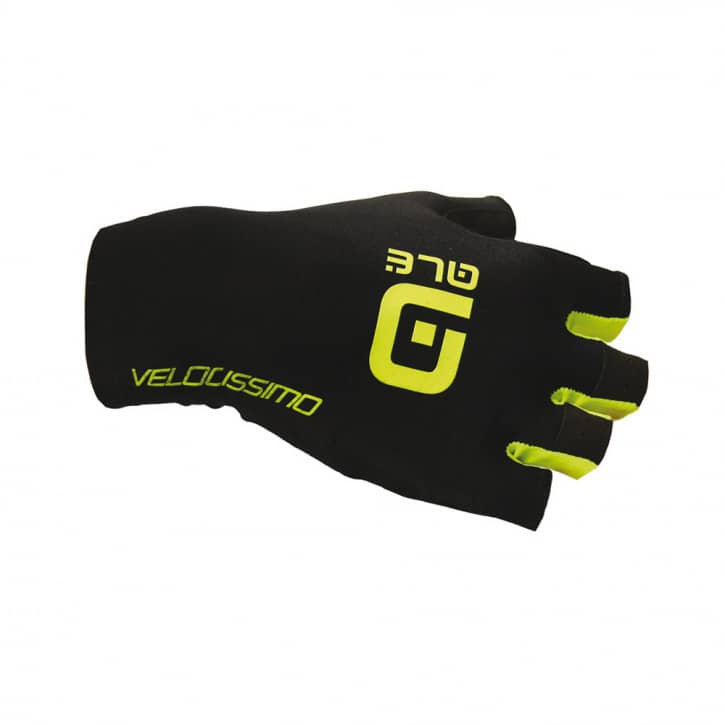 ALE Velocissimo Crono Gloves schwarz/gelb XL von ALE