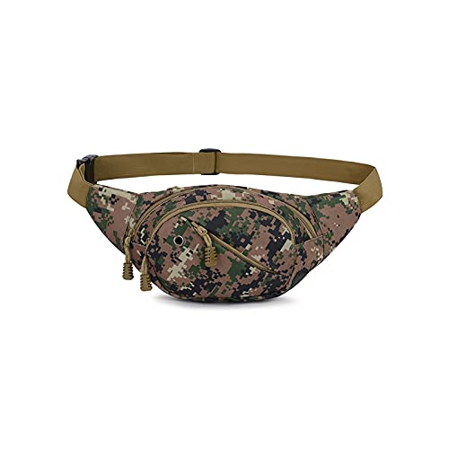 ALEjon Fanny Pack Camouflage Herren Hüfttasche, multifunktionale Handy-Leinentasche für Herren, verschleißfeste Outdoor-Freizeit-Sport-Hüfttasche (Farbe: 5) von ALEjon