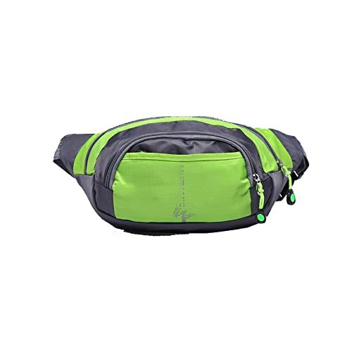 ALEjon Fanny Pack Damen-Hüfttasche, Herren-Oxford-Hüfttasche, Hüfttasche, Schultertasche mit 3 Reißverschlusstaschen für Reisen (Farbe: Orange) von ALEjon