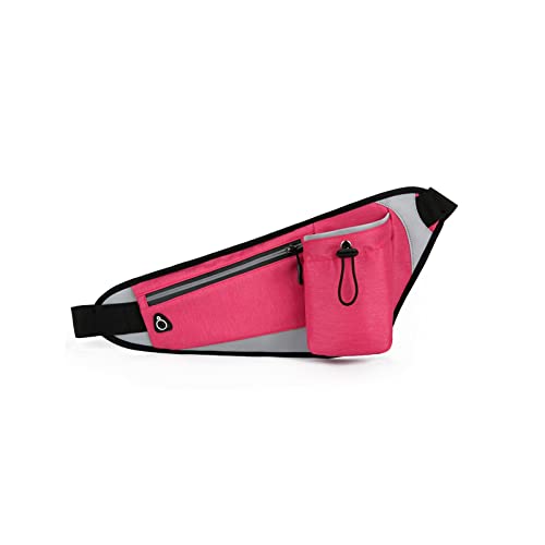 ALEjon Fanny Pack Wasserflasche Gürteltasche Fitness Sport Outdoor Diagonale Gürteltasche Tragbare Laufgürteltasche (Farbe: Rose Red) von ALEjon